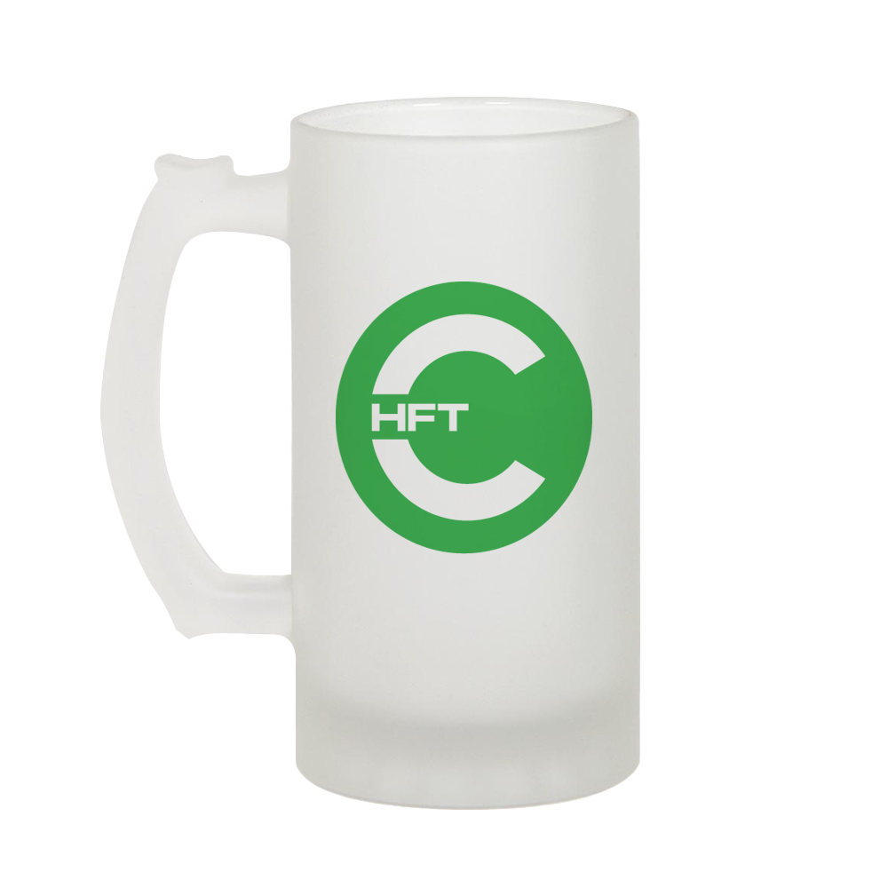 Frosted Glass Beer Stein - 16oz